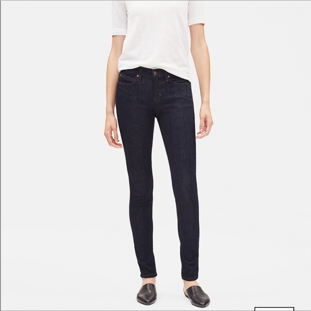 Eileen Fisher Raw Hem Skinny Jean